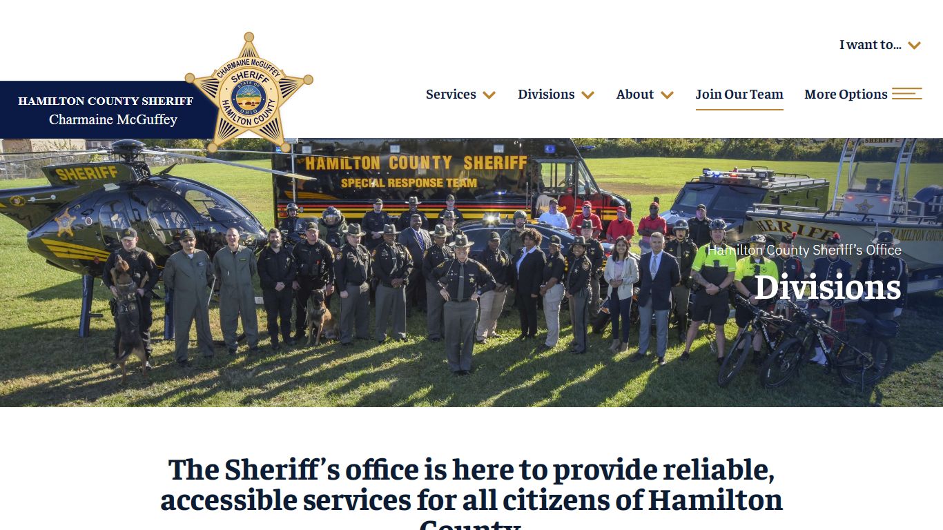 Divisions - Hamilton County Sheriff's Office - hcso.org